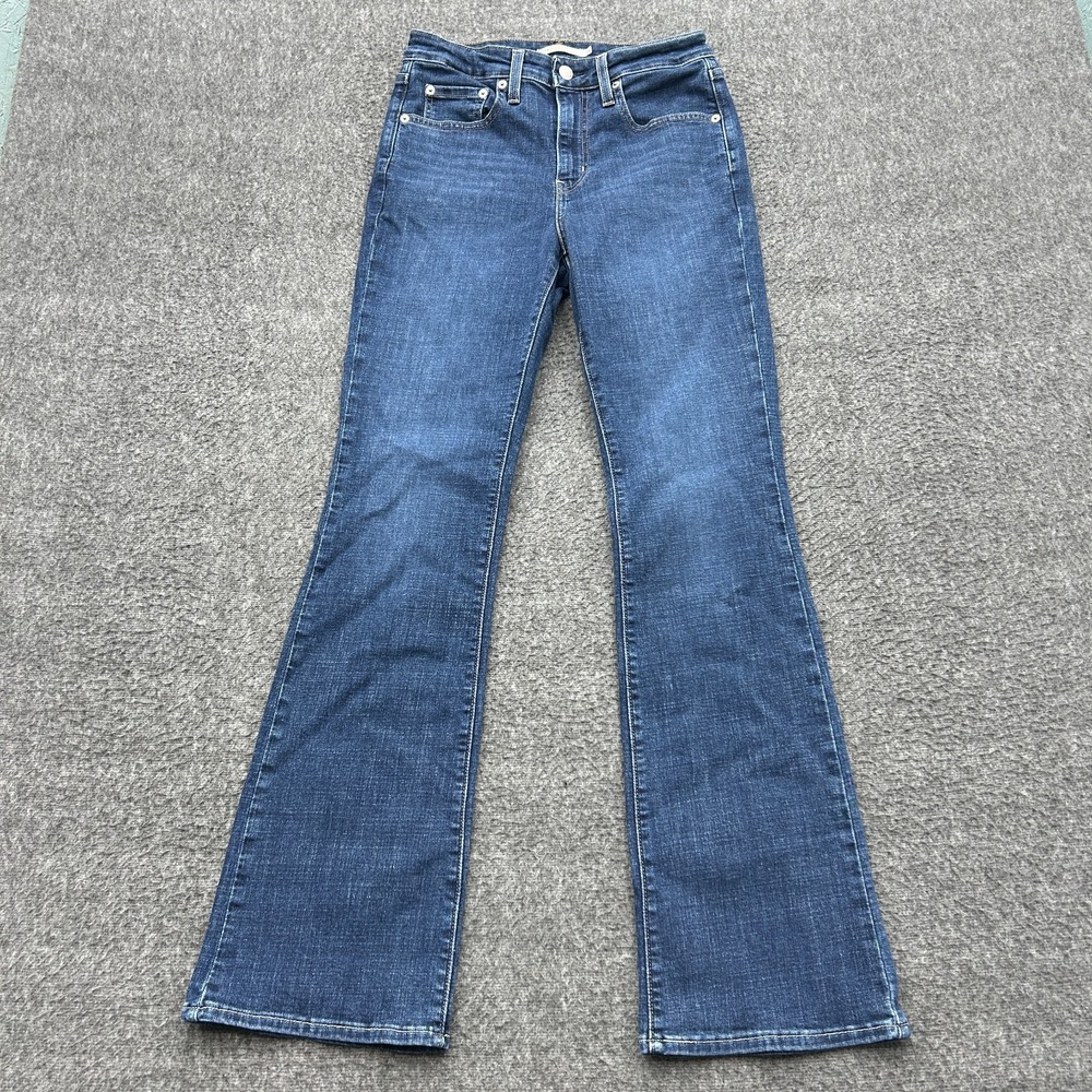 Levi's Jeans Women 28 Blue 725 High Rise Bootcut Stretch Denim Denim Pants
